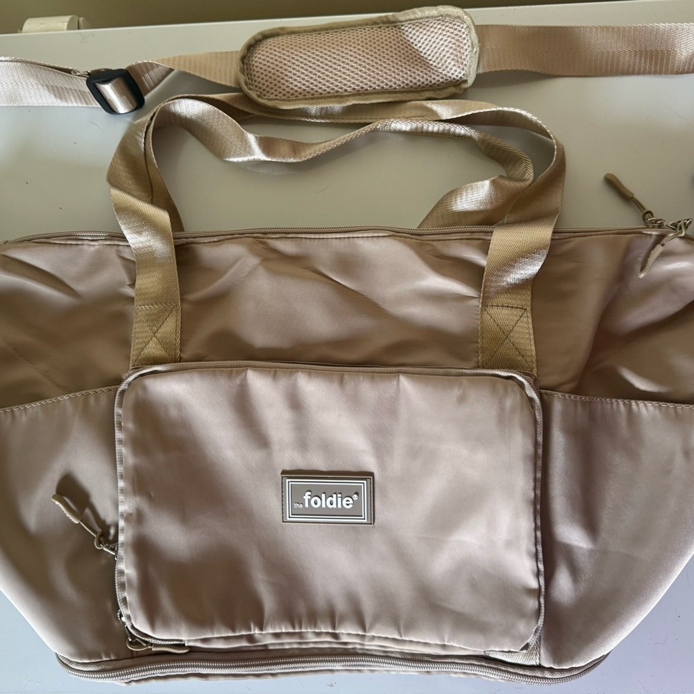 Foldie Original Bag in Beige NWT